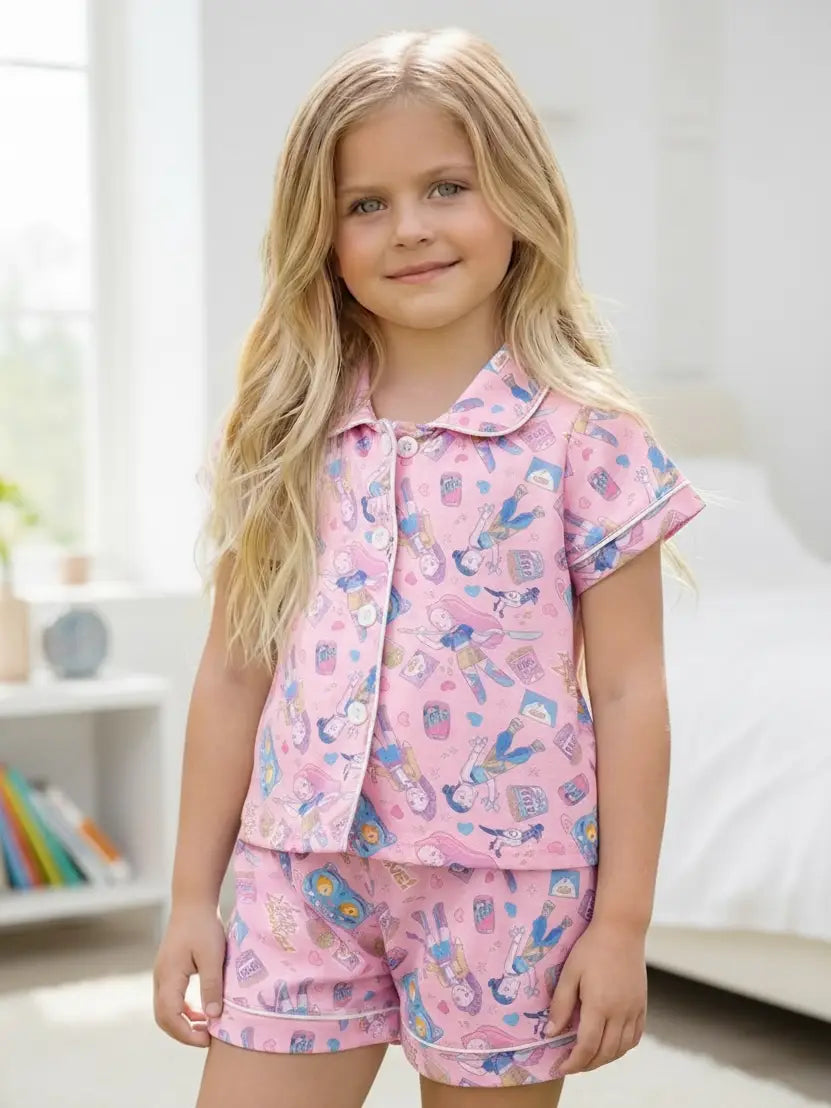 K-POP GIRLS PINK PAJAMAS