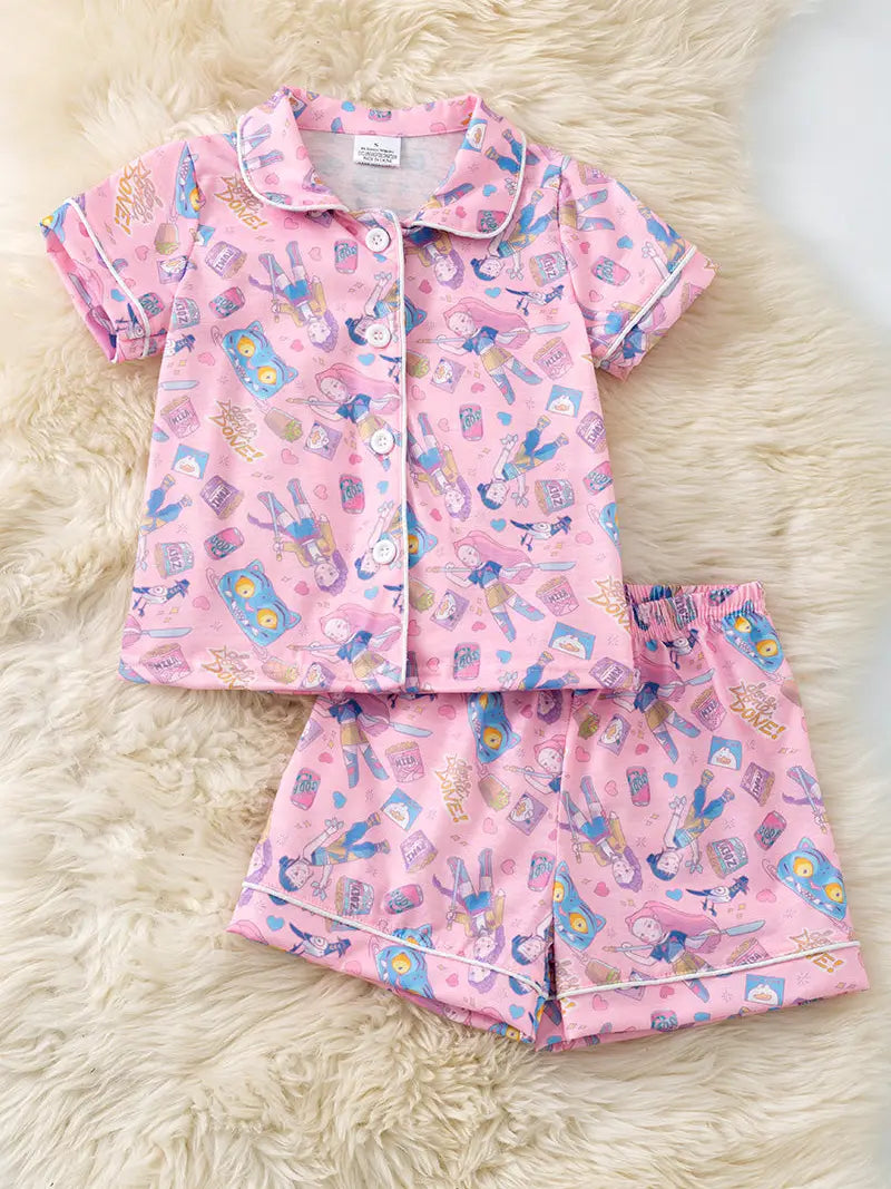 K-POP GIRLS PINK PAJAMAS