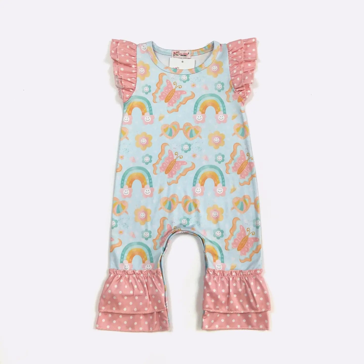 Rainbows and Butterflys Footies