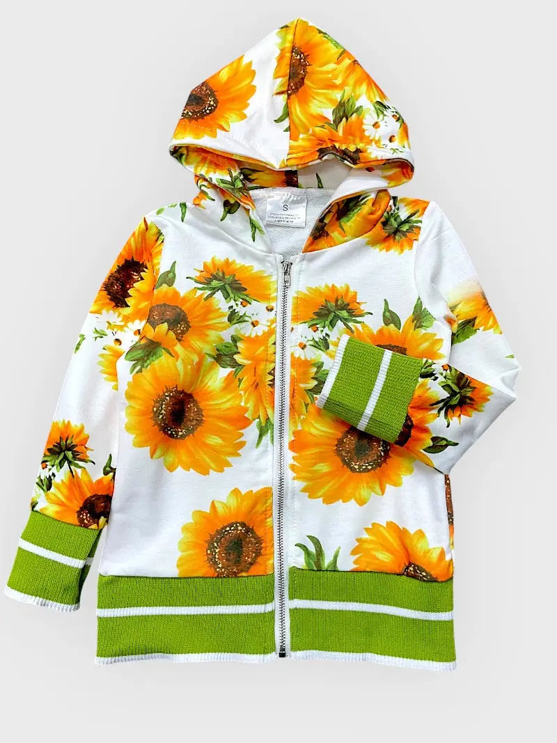 Sunflower Printed Hoodie Sweatshirt